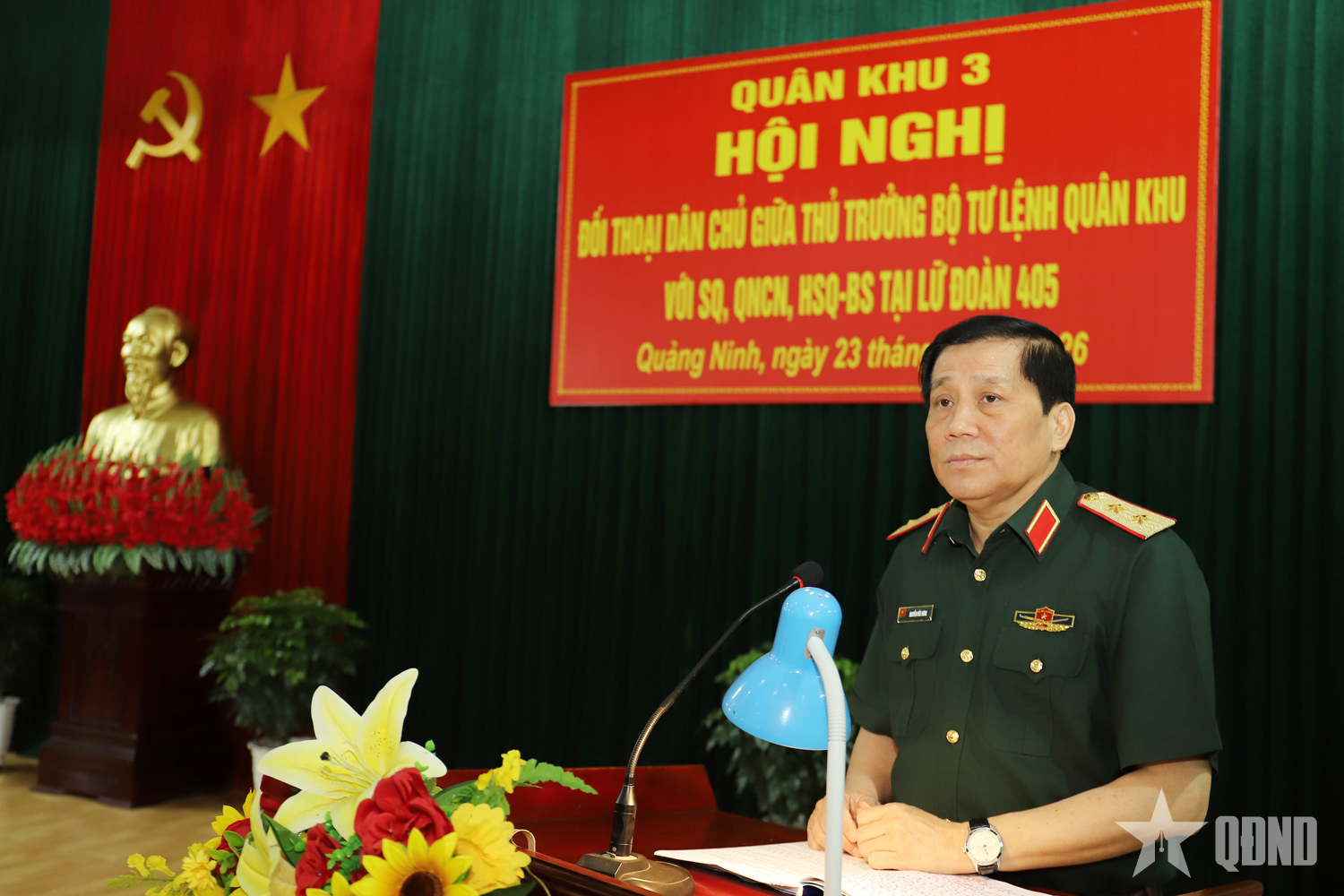 Bộ tư lệnh Quân khu 3 đối thoại dân chủ với cán bộ, chiến sĩ Lữ đoàn 405 và Trung đoàn 244

